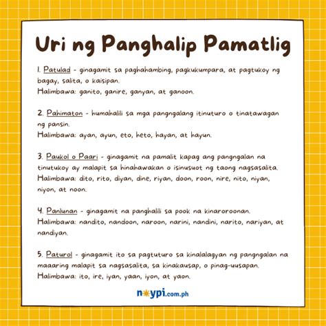URI NG PANGHALIP .